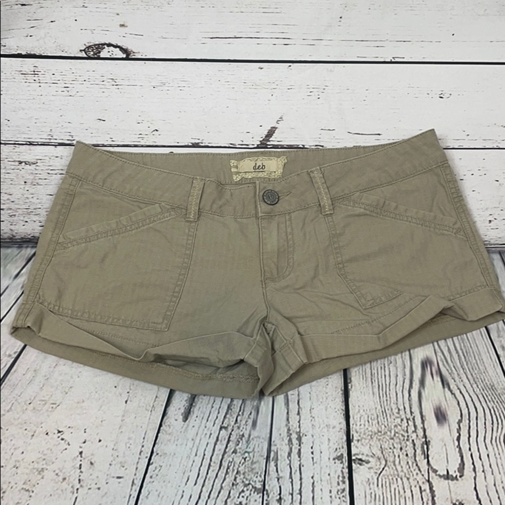 Deb-lightweight cotton shorts, khaki, size5